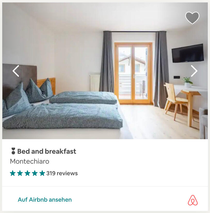 AirBnB Zimmer Bed and breakfast
